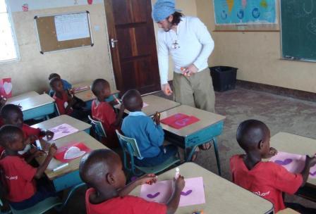 Geoff serving in Tanzania